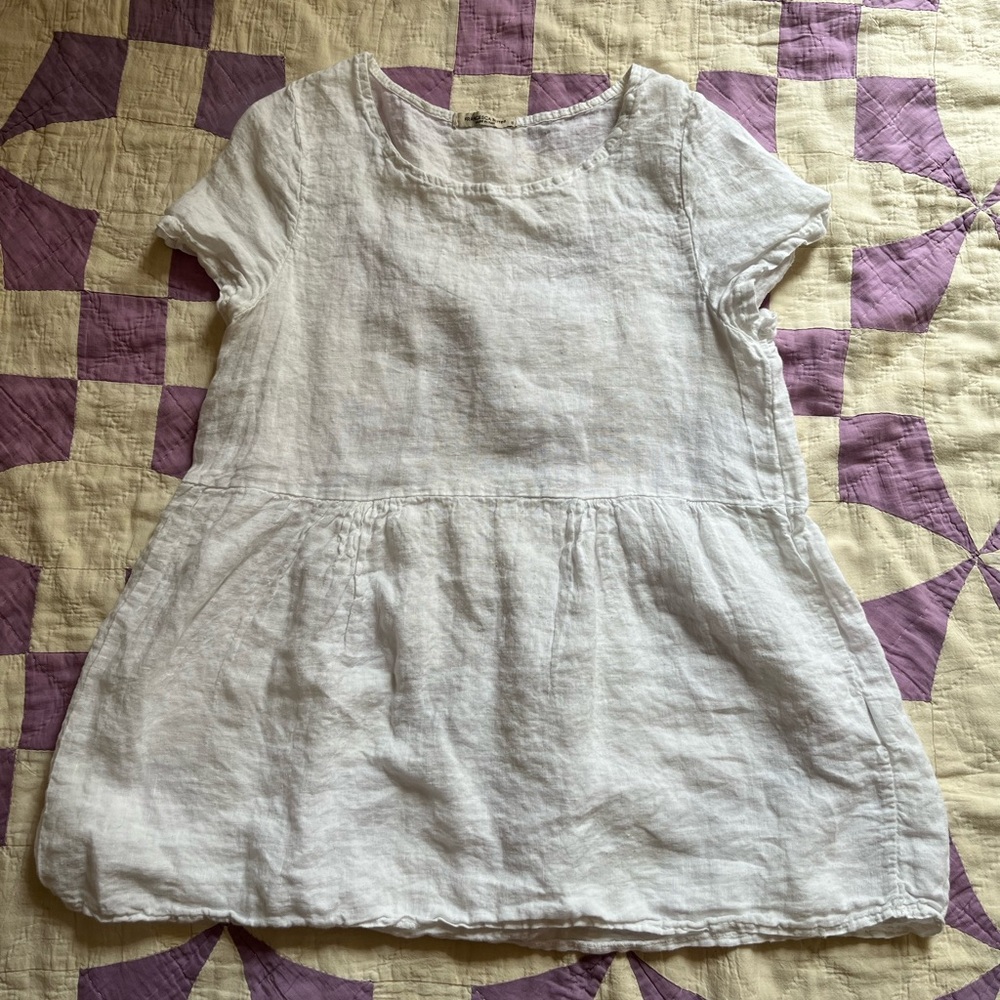 Francesca Bettini linen flowy shirt